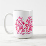 Los flamencos asaltan para siempre tazas de café