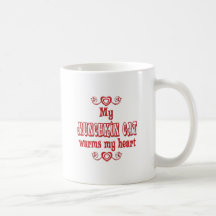 Los gatos de Munchkin calientan mi corazón Taza De Café