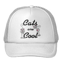 Los gatos son camisetas y regalos frescos gorros bordados