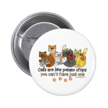 Los gatos son como las patatas fritas pins