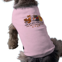 Los gatos son como las patatas fritas camisa de perro