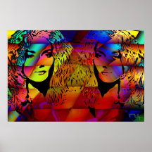los gemelos comparten un arco iris poster