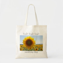 Los girasoles empaquetan "día risueno brillante br bolsas