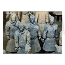 Los guerreros de la terracota, Xi'an, China Tarjeton