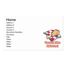 los gustos tienen gusto del pollo tarjetas de visita