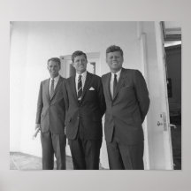 Los hermanos de Kennedy -- Juan, Roberto, y Ted Posters