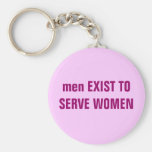 los hombres EXISTEN PARA SERVIR A MUJERES Llaveros