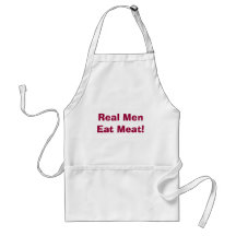 ¡Los hombres reales comen la carne! Delantal