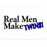 Los hombres reales hacen a gemelos (b) tarjetas postales