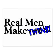 Los hombres reales hacen a gemelos (b) tarjetas postales