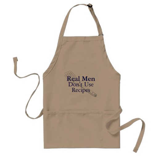 Los hombres reales no utilizan recetas delantal