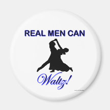 Los hombres reales pueden bailar el vals imanes de nevera