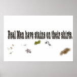 Los hombres reales tienen manchas en su poster del