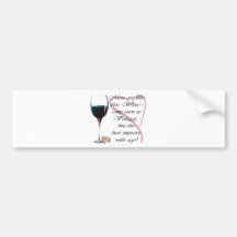 Los hombres son como los regalos del vino fino etiqueta de parachoque