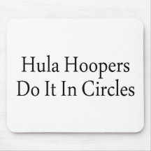 Los Hoopers de Hula lo hacen en círculos Alfombrillas De Ratones
