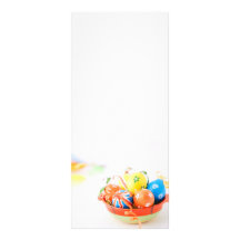 Los huevos de Pascua coloridos Diseño De Tarjeta Publicitaria