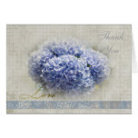 Los Hydrangeas azules románticos le agradecen Felicitacion