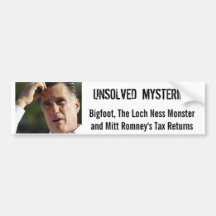 Los impuestos Bumpersticker de Romney Etiqueta De Parachoque