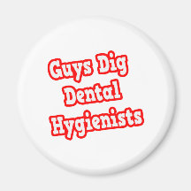 Los individuos cavan a higienistas dentales imán
