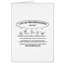 Los individuos del palillo dicen neurofibromatosis tarjeta