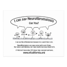 Los individuos del palillo dicen neurofibromatosis postal