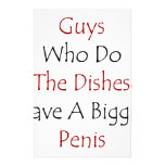 Los individuos que hacen los platos tienen un pene papelería personalizada
