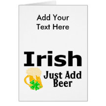 Los irlandeses apenas añaden la cerveza tarjeton
