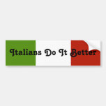 Los italianos mejora a la pegatina para el paracho etiqueta de parachoque