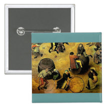 Los "juegos de los niños" de Pieter Bruegel (detal Pins
