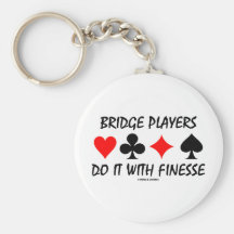 Los jugadores de puente lo hacen con la delicadeza llavero personalizado