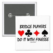 Los jugadores de puente lo hacen con la delicadeza pins