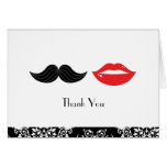 Los labios y el boda del damasco del bigote le agr felicitacion 