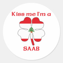 Los libaneses personalizados me besan que soy Saab Etiqueta