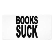 Los libros chupan tarjeta fotografica personalizada
