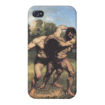 Los luchadores de Gustave Courbet iPhone 4/4S Carcasas