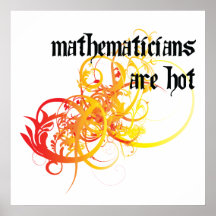 Los matemáticos son calientes posters