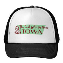 Los mejores chicas son de Iowa Gorras