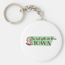 Los mejores chicas son de Iowa Llavero Personalizado