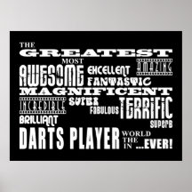 Los mejores jugadores de dardos: El jugador de dar Posters