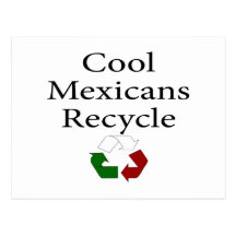 Los mexicanos frescos reciclan tarjetas postales