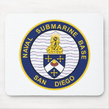 Los militares BAJOS SUBMARINOS NAVALES de San Dieg Alfombrilla De Ratones