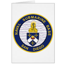Los militares BAJOS SUBMARINOS NAVALES de San Dieg Felicitaciones
