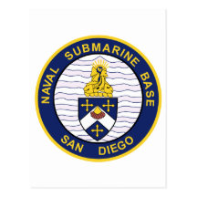 Los militares BAJOS SUBMARINOS NAVALES de San Dieg Postal