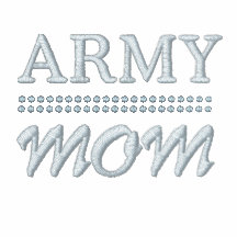 Los militares de la mamá del ejército se enorgulle sudadera bordada con serigrafia