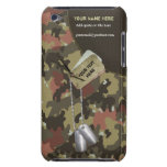 Los militares verdes de color caqui de Camo para i Barely There iPod Protectores