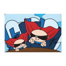 Los muchachos del super héroe personalizaron arte  impresion de lienzo