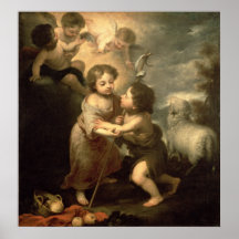 Los niños Cristo y San Juan Bautista Impresiones