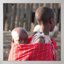 Los niños del Masai Posters
