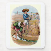 Los niños del Victorian construyen un castillo de  Alfombrilla De Raton