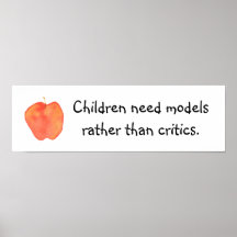 Los niños necesitan modelos poster